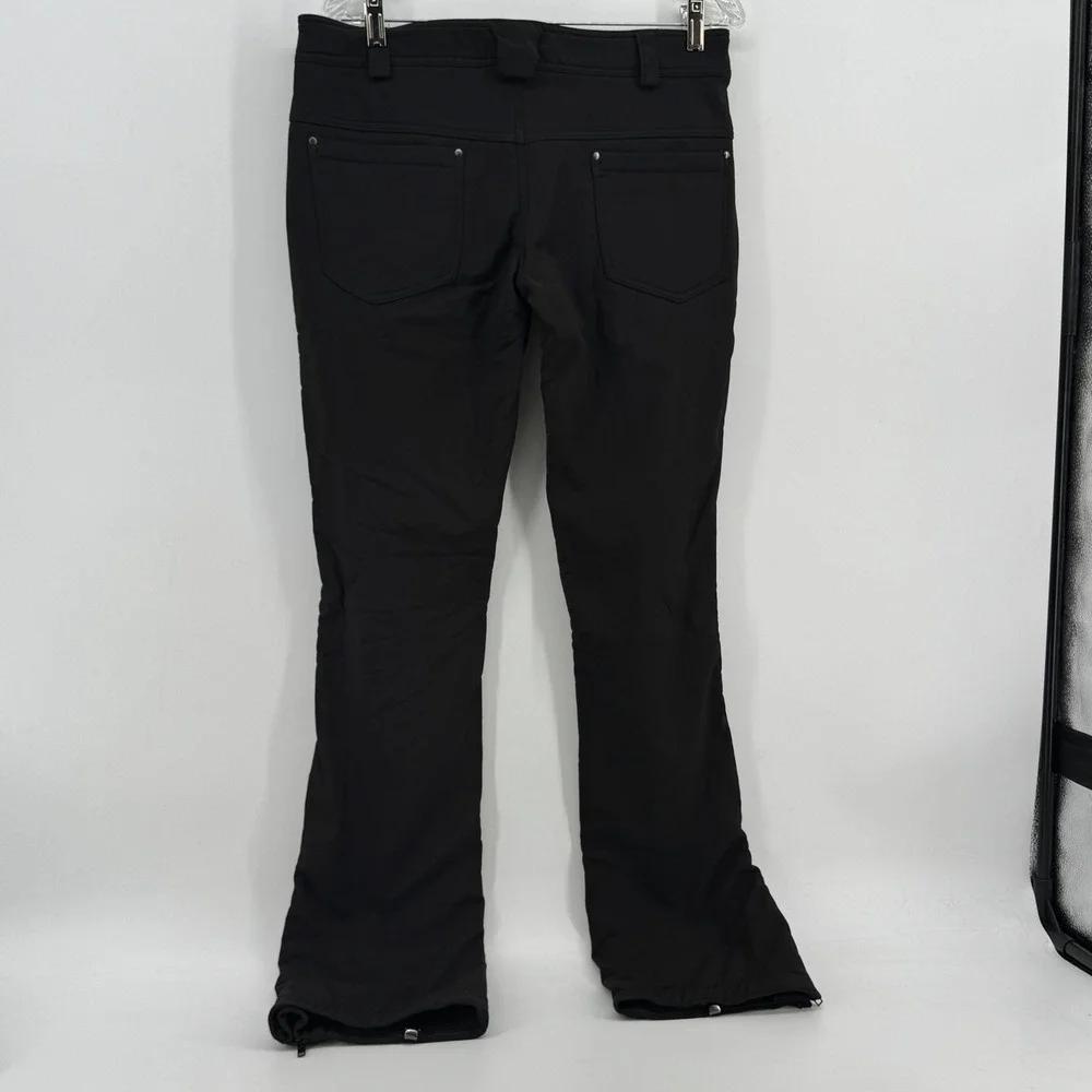 Pulse Womens Snow Pants Black Softshell Fleece Lined Ski Trousers Medium